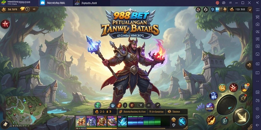 Tangkapan layar gameplay 988BET menampilkan aksi pertarungan yang mendebarkan.