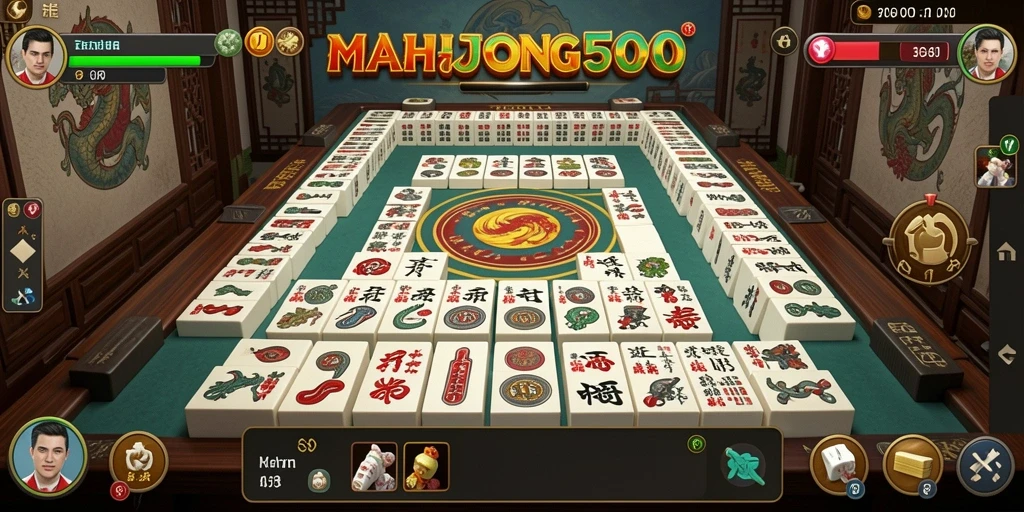 Screenshot gameplay MAHJONG500 yang menampilkan tantangan seru dan grafis menawan.